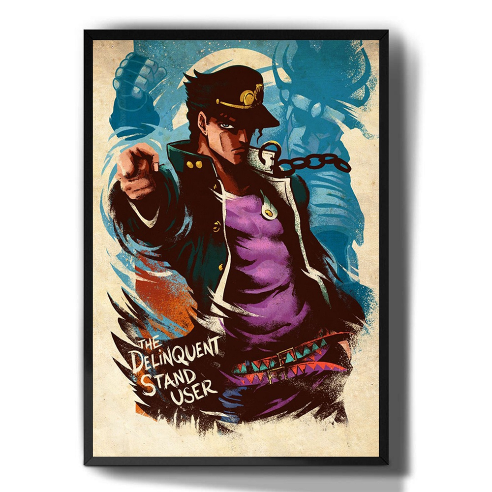 Quadro decorativo Jotaro Kujo Jojos Bizzare Adventure