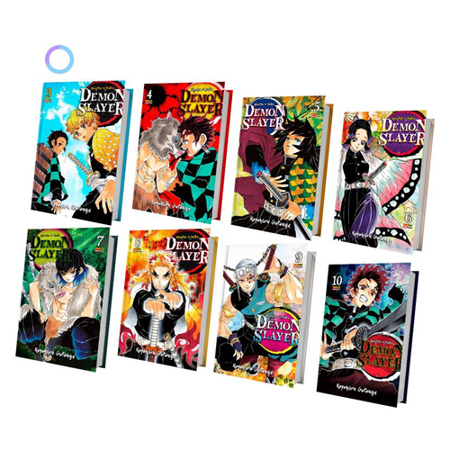 Demon Slayer, Kimetsu No Yaiba Mangá Volume 5 Ao 10 - kit Panini em  Promoção na Americanas