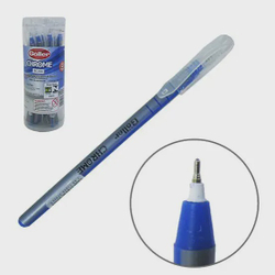 Menor preço em Caneta esferográfica azul chrome 12 unidades