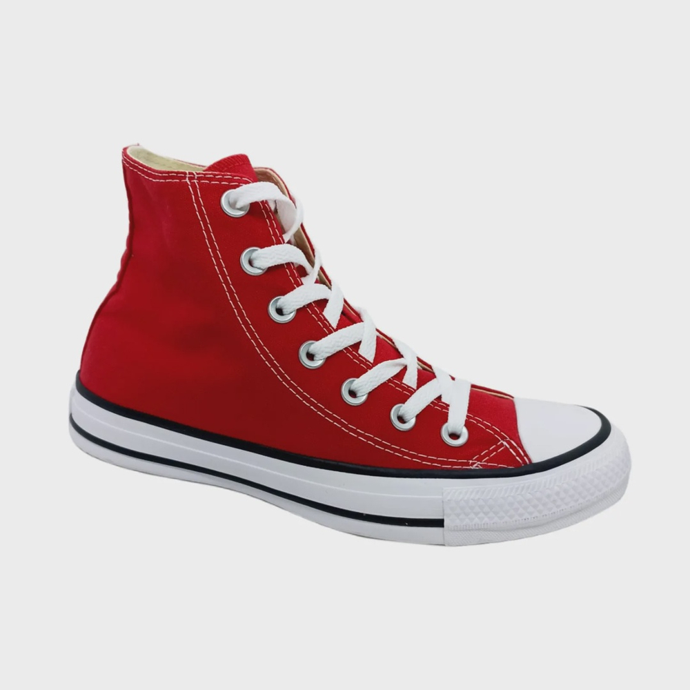 Tenis Cano Alto Vermelho Converse All Star original Americanas