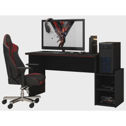 Mesa para Computador Gamer Preto com Vermelho - Gelius Móveis é boa?