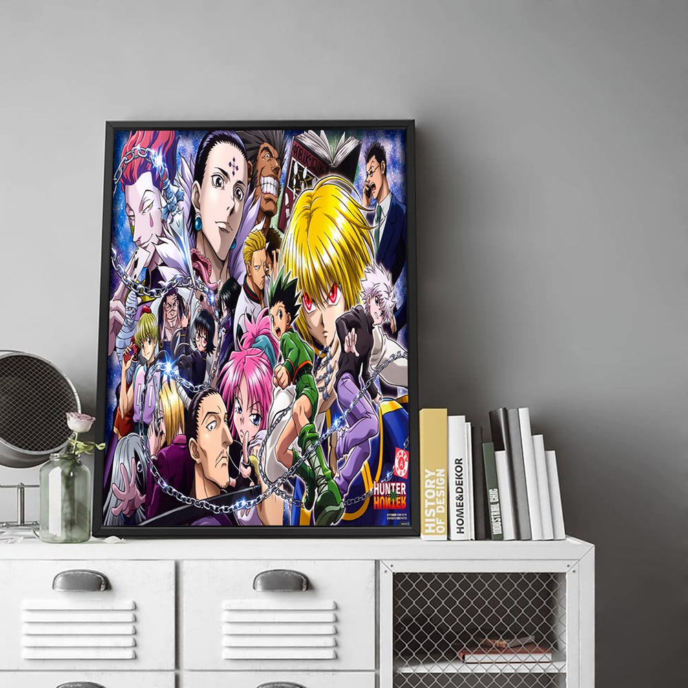 Quadro decorativo emoldurado Olhos Personagens Hunter X Hunter para quarto  sala em Promoção na Americanas