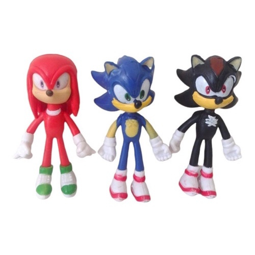 Kit Sonic Cartelado com 3 Bonecos 12 cm em Promoção na Americanas