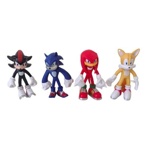 Kit 4 Bonecos Coleção Sonic E Amigos Brinquedo Filme em Promoção na  Americanas