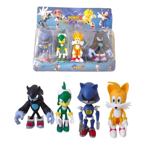 Kit 4 Boneco Personagem Sonic em Promoção na Americanas