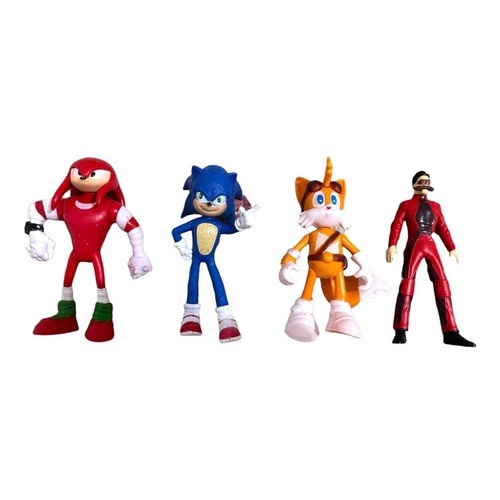 Kit 4 Bonecos Sonic 12 cm E Sua Turma do Sonic. em Promoção na Americanas