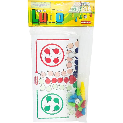 Jogo Ludo Educativo de Tabuleiro de Madeira Infantil 2435