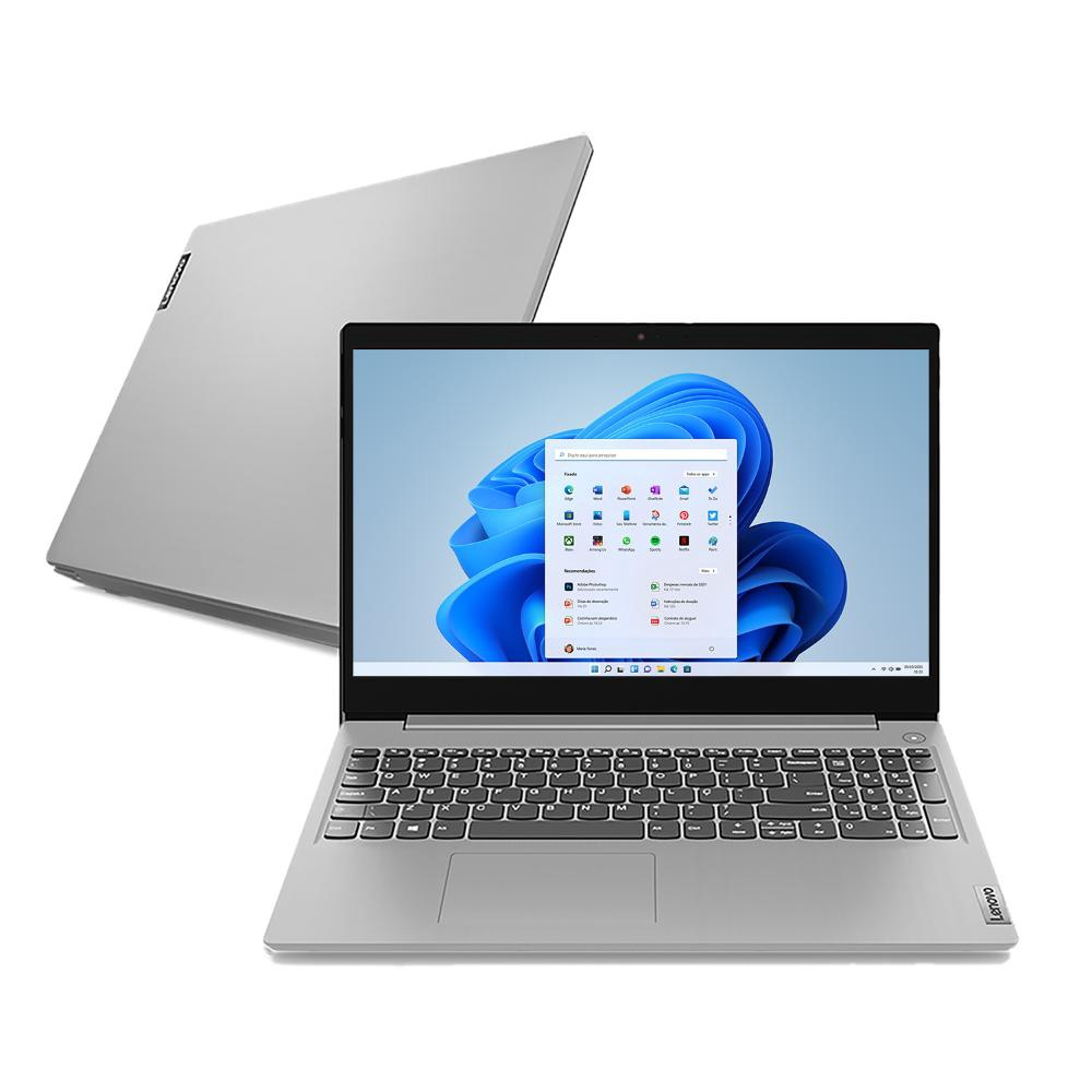 Notebook Lenovo Ultrafino IdeaPad 3 Ryzen 3-5300U 4GB SSD 256GB AMD Radeon Graphics Tela 15.6" FHD W11 - 82MF0005BR