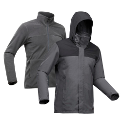 Menor preço em Jaqueta masculina de trekking Travel 100 3 em 1