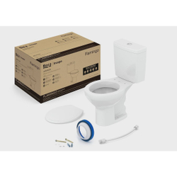 Kit Vaso Sanitário com Caixa Acoplada e Assento Soft Close Flamingo Incepa Menor preço em Kit Vaso Sanitário com Caixa Acoplada e Assento Soft Close Flamingo Incepa