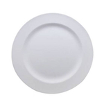 Kit 25 Pratos Plásticos de Refeição Brancos Duros