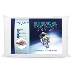 Travesseiro Nasa Viva Conforto Original Capa em Algodão Macio Viscoelástico Menor preço em Travesseiro Nasa Viva Conforto Original Capa em Algodão Macio Viscoelástico