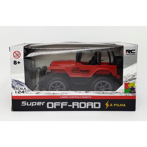 Carro Carrinho De Controle Remoto Jeep Rally Off-Road 4X4 no Shoptime