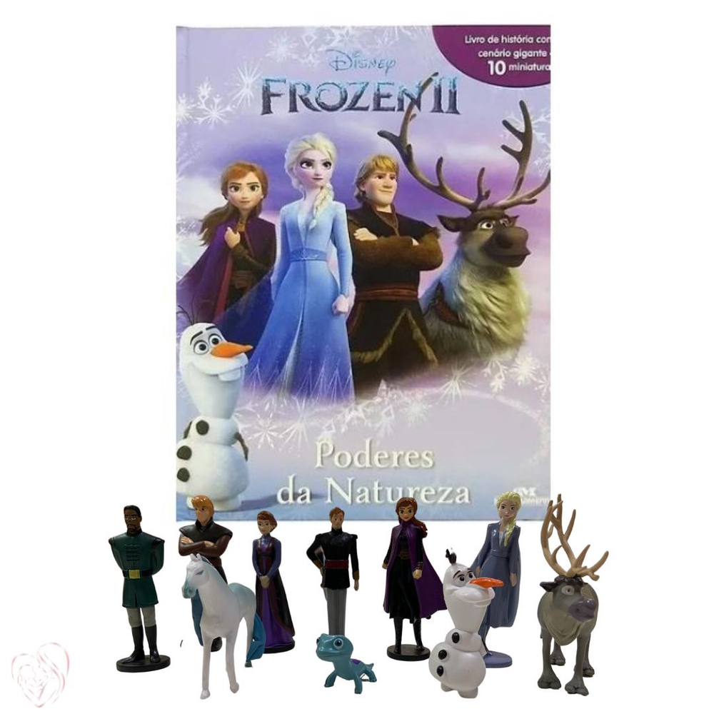 Livro com cenário e miniaturas da Frozen - Desapegos de Roupas