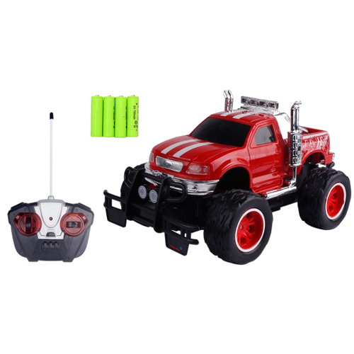 Carro Controle Remoto 4X4 Monster Stell Cavalay- Wellmix - Vermelho -  Vermelho