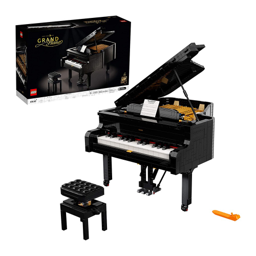 Mini Piano de Cauda Infantil - 30 Teclas - Turbinho - Cor Preto