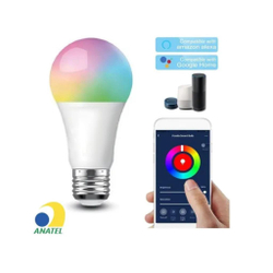 Lampada Inteligente Rgb Wifi Led Smart Google Alexa Colorida Menor preço em Lampada Inteligente Rgb Wifi Led Smart Google Alexa Colorida