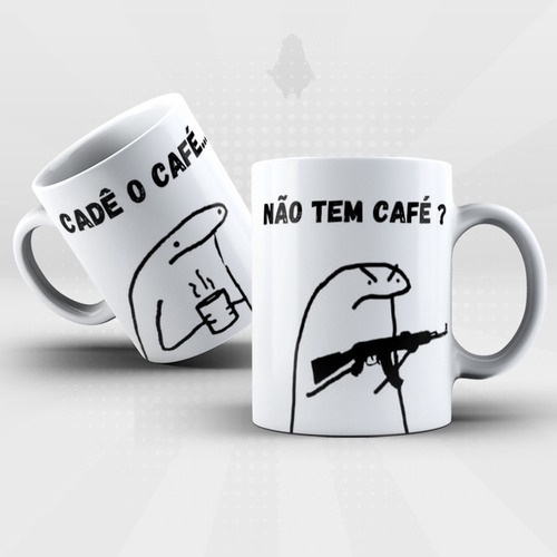 Caneca Não tem café ?! - Flork meme