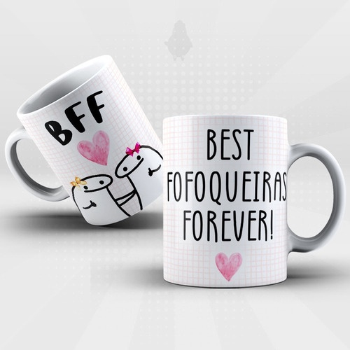 Caneca Personalizada Meme Flork - BFF (Best Fofoqueiras Forever) - Caneca  Personalizada para Todas as Ocasiões!