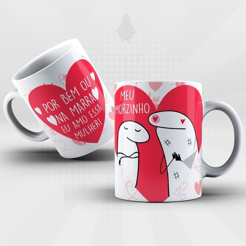 CANECA NAMORADOS CASAL HEROIS