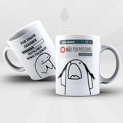 Caneca Personalizada Meme Flork Divertida - Meu Amor por Você é Igual Ao  SEu