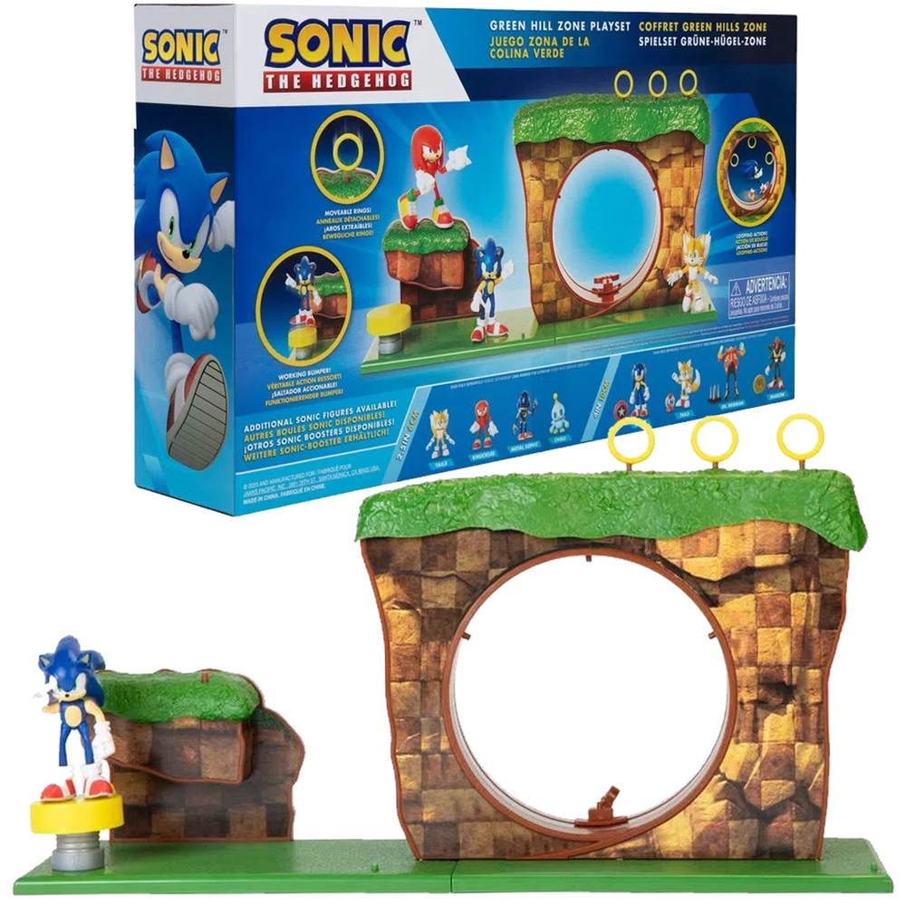 Sonic The Hedgehog Playset do Jogo Fase do Monte Verde em Promoção