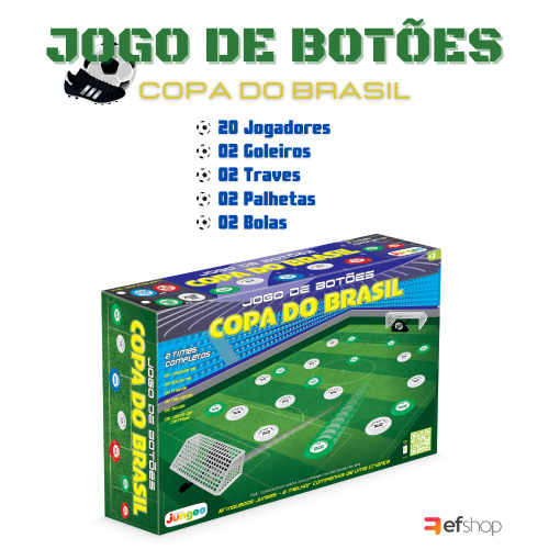 JOGO FUTEBOL DE BOTAO CARTELA COM 05 - Top Brasil Presentes