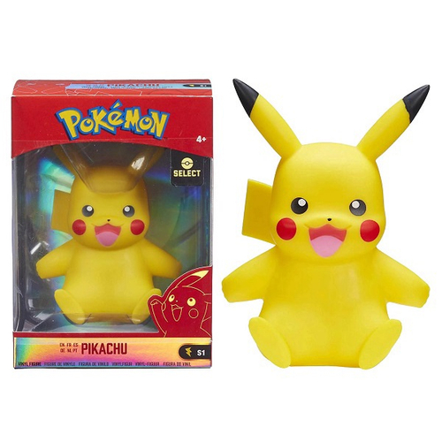 Sintético doll estampado - Pokémon - Pikachu e sua turma - Fundo amarelo