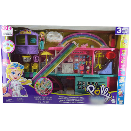 Playset - Polly Pocket - Polly - Shopping Center Doces Surpresas - Mattel