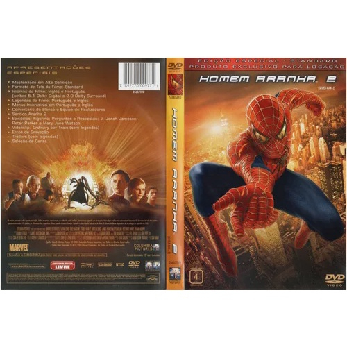 Kit 5 em 1 com DVD Marvel - Homem Aranha