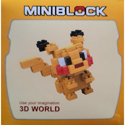 Bonecos Pokémon Nanoblock - Montagem Lego