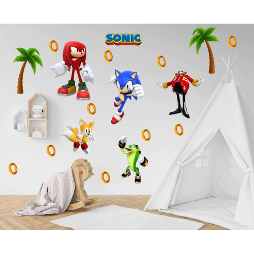 Adesivo Parede Decorativo Sonic