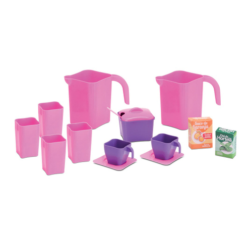 Kit Cozinha Infantil Jogo De Chá Rosa Menina 22 Acessórios - Zuca Toys -  Jogo de Chá Infantil - Magazine Luiza