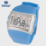 Relógio xinjia unissex quadrado azul bebê XJ-871 original
