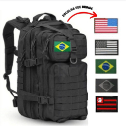 Mochila Tática Camping Militar 50 Litros Com Bandeira Grátis Menor preço em Mochila Tática Camping Militar 50 Litros Com Bandeira Grátis