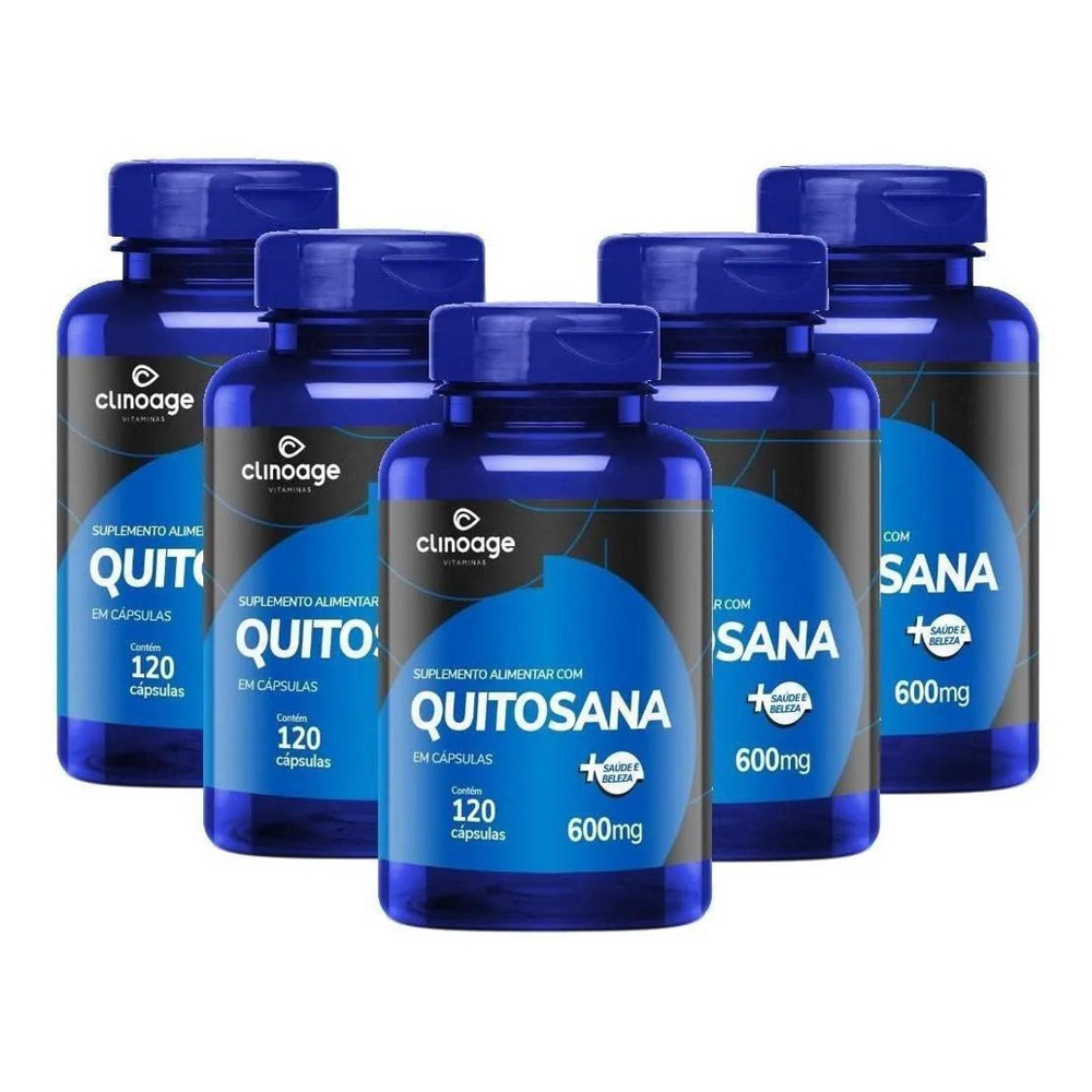 Kit 5 Quitosana Clinoage 120 Capsulas Em Promoção Na Americanas