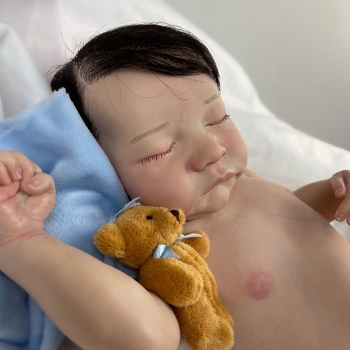 Bebe Reborn Menino Dormindo Corpo Silicone Articulado na Americanas Empresas