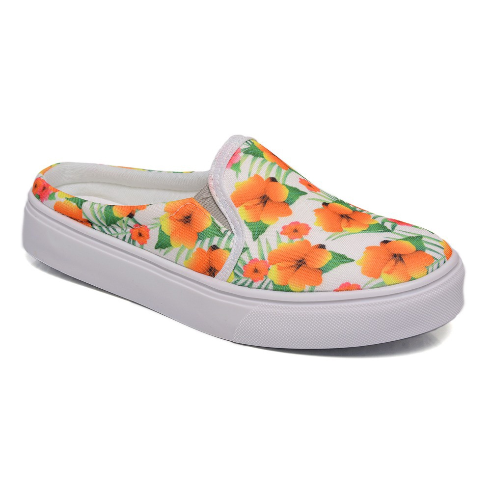 Tenis branco hot sale florido