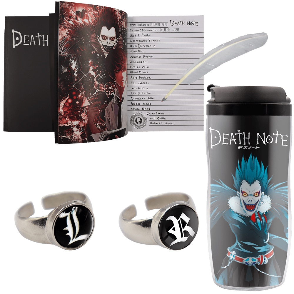 Caderno Death Note Com Caneta Pena