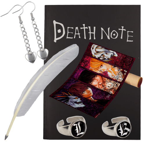 Caderno Death Note Com Caneta Pena