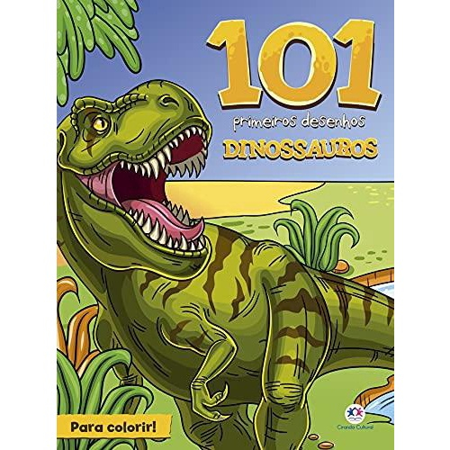 Livro infantil colorir dinossauros 101 desenhos em Promoção na Americanas