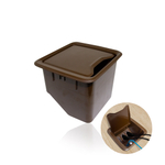 Tomadas Para Mesa E Painel 3 Modulo 10a E 3 Conector Cat5e Marrom