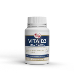 Menor preço em Vita D3 + Zinco vitafor 60 Cápsulas