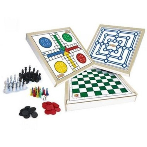 Kit Tabuleiro 5 Jogos Em 1 Xadrez Dama Ludo Diversão Lógica em Promoção na  Americanas