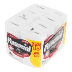 Papel Higiênico Folha Dupla Neutro Personal Vip 30m Pacote Leve 16 Pague 15 Unidades é boa?