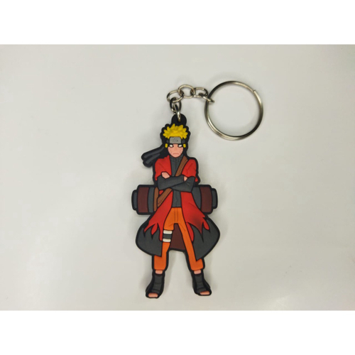 Chaveiro Metal Símbolo Akatsuki Anime Ninja Naruto Geek no Shoptime