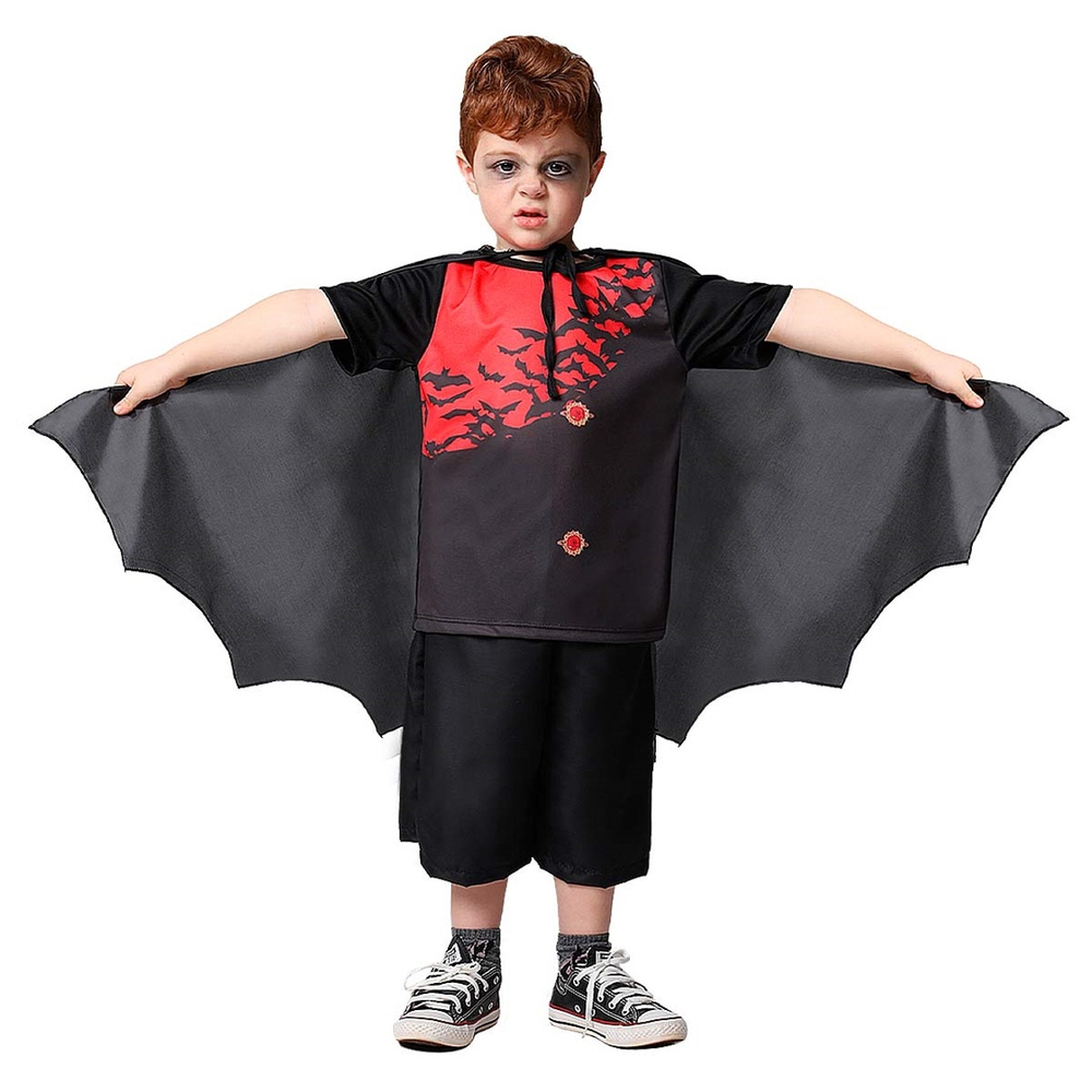 Fantasia Aranha Negra Masculino Halloween Infantil - SKU 040622