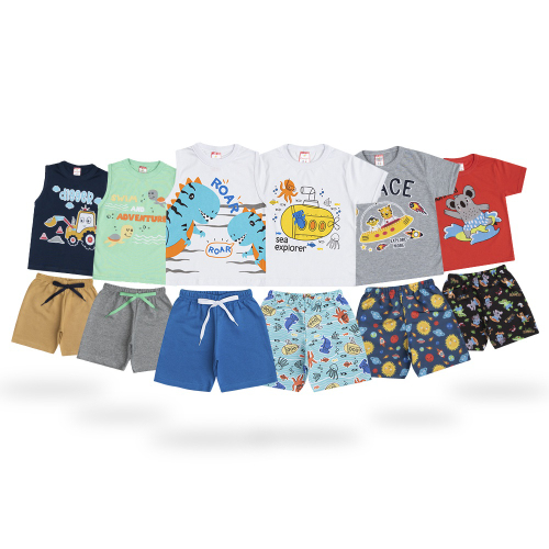 Conjuntos infantil hot sale masculino atacado