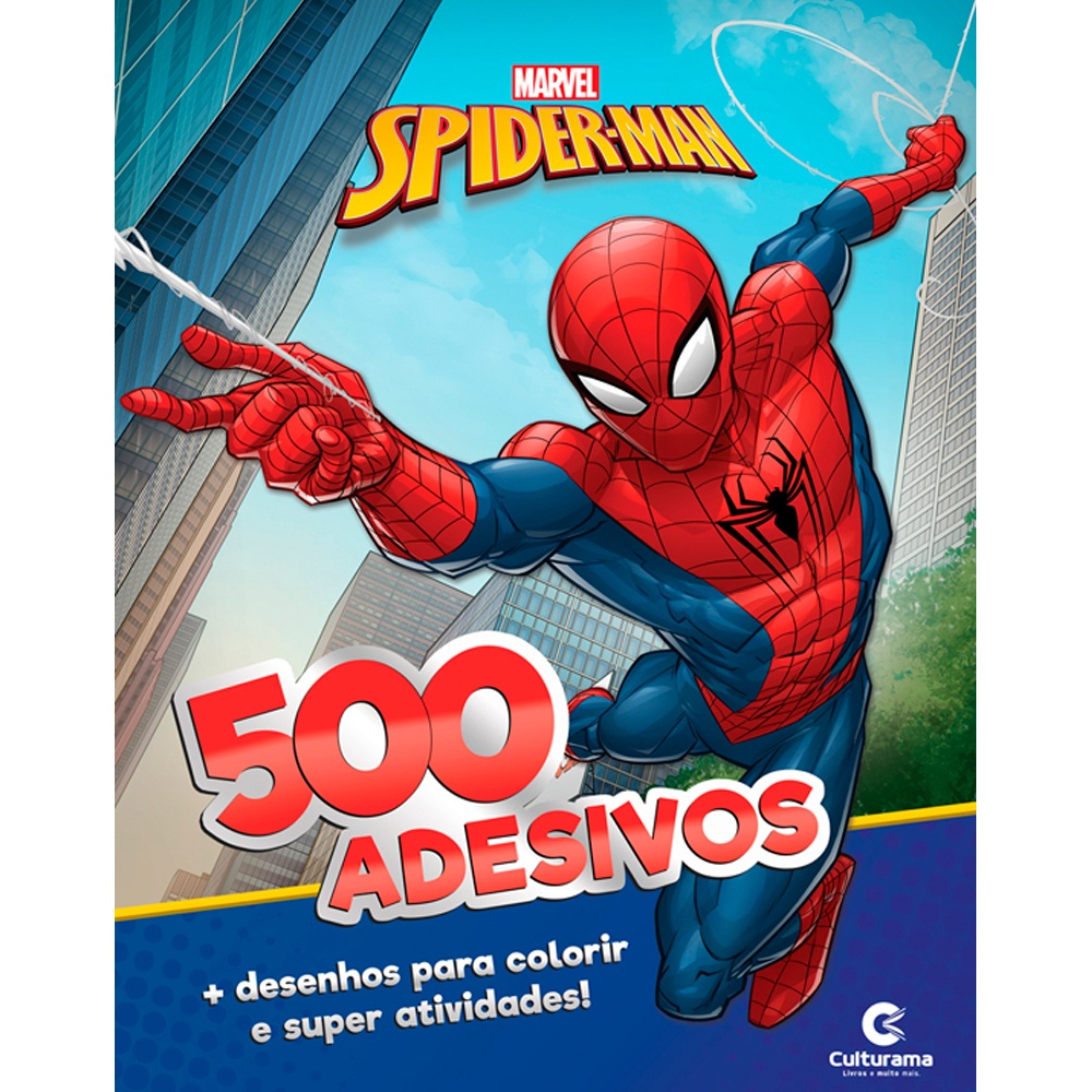 Kit 10 desenhos para colorir em Folha A4 - Tema Homem-Aranha