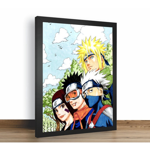 Quadro Decorativo Poste Minato Namikaze Naruto Classico